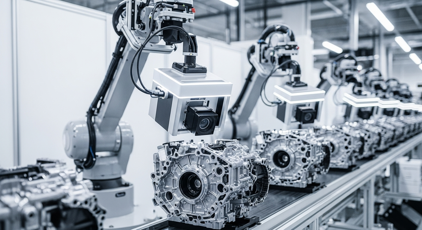 Installation de contrôle qualité automatisé en usine